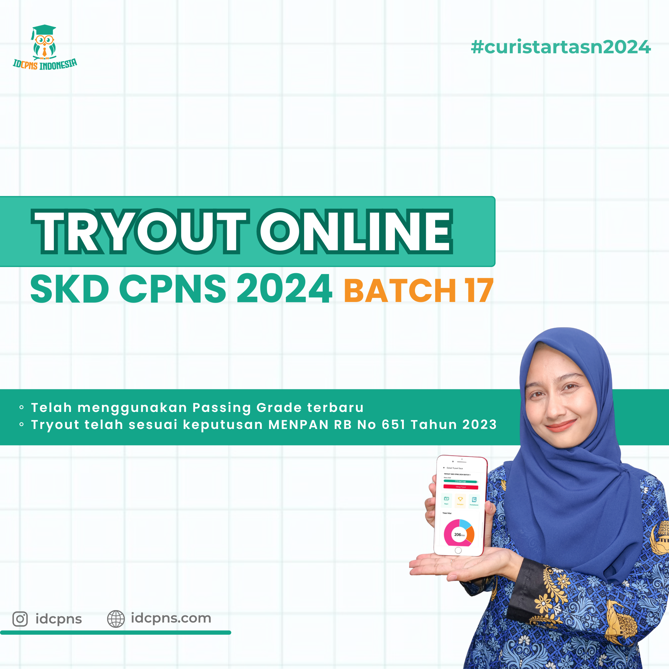 Bimbel Tryout CPNS, Soal Tes CPNS & Kedinasan IDCPNS